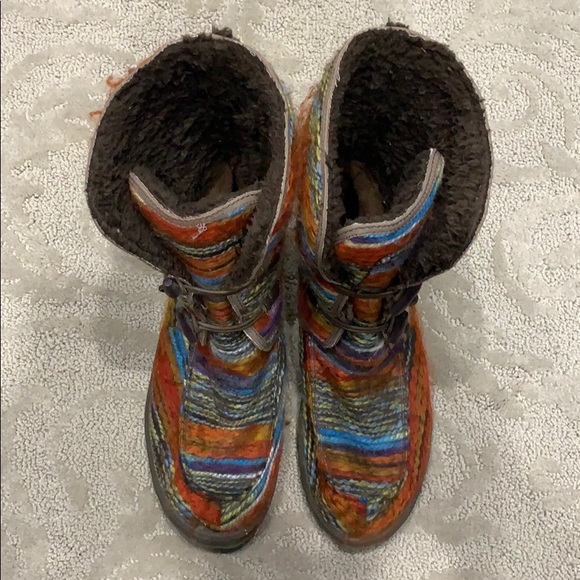 Sanuk Shoes - Sanuk Boots Womens 10 Multicolor Lined